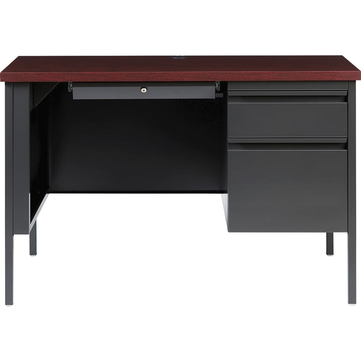 Image of Lorell Desk, Right-Pedestal, Steel, 45-1/2"x24"x29-1/2", MY/CCL