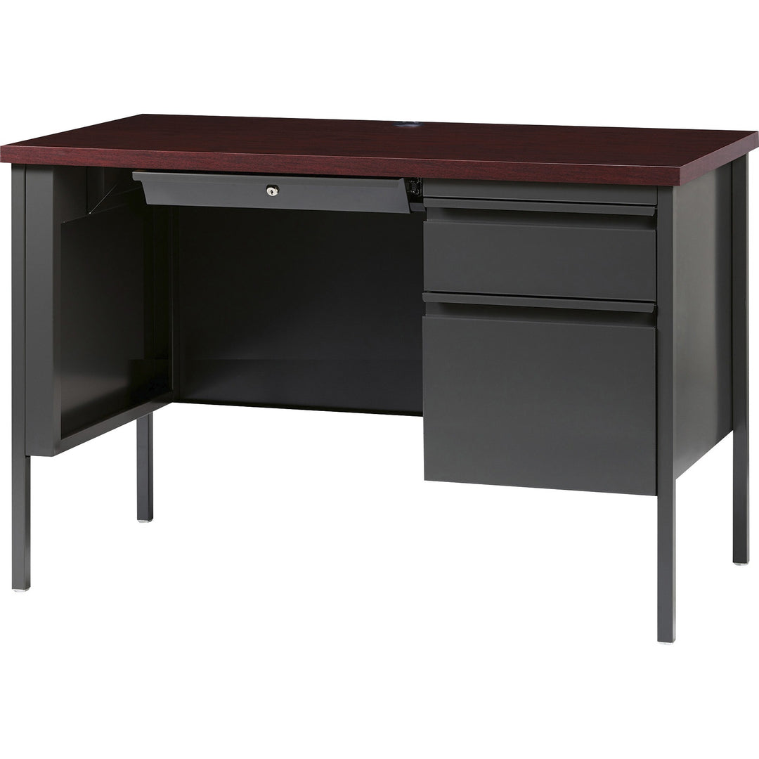 Image of Lorell Desk, Right-Pedestal, Steel, 45-1/2"x24"x29-1/2", MY/CCL