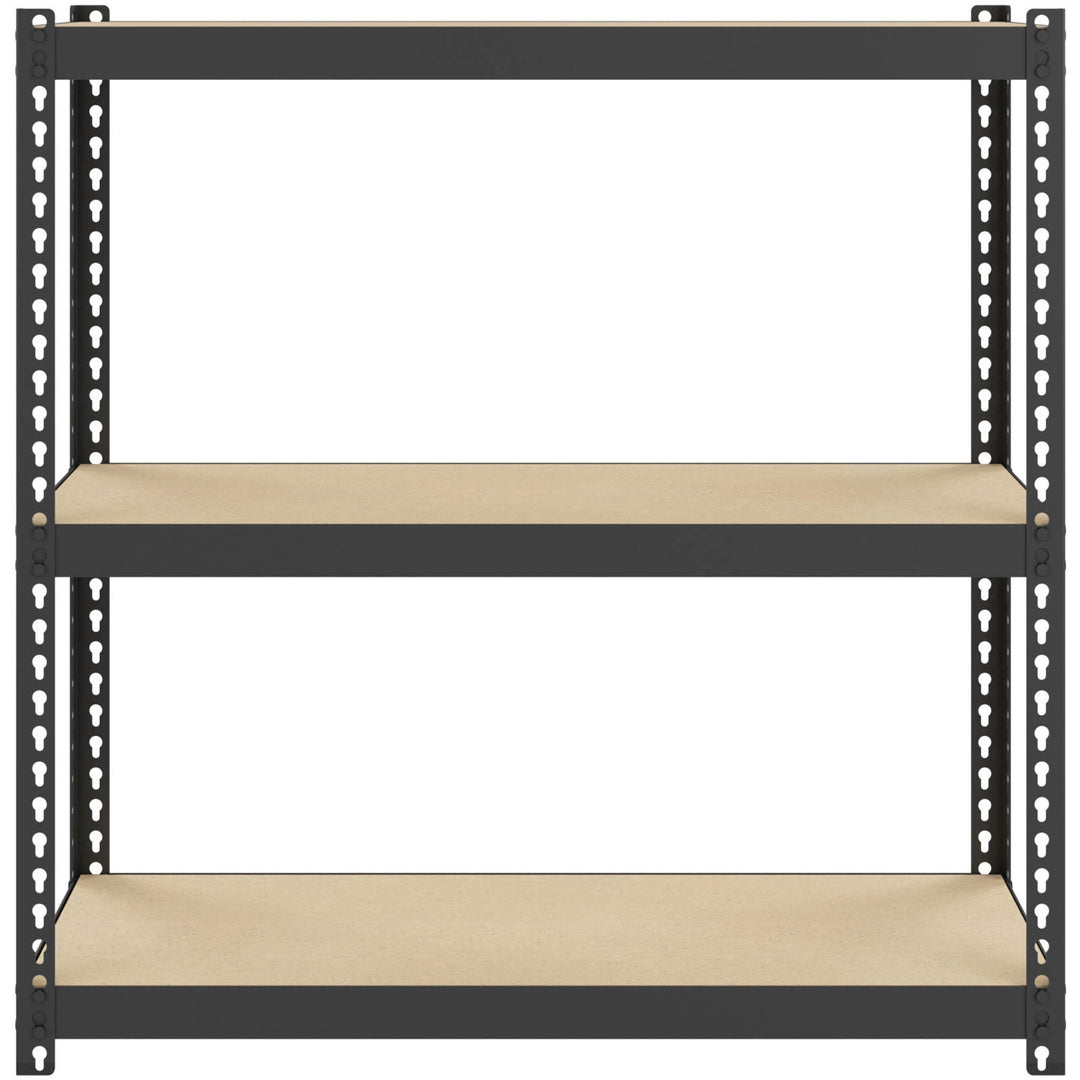 Image of Lorell Shelving, Riveted, Steel, 30"x12"x30", Black