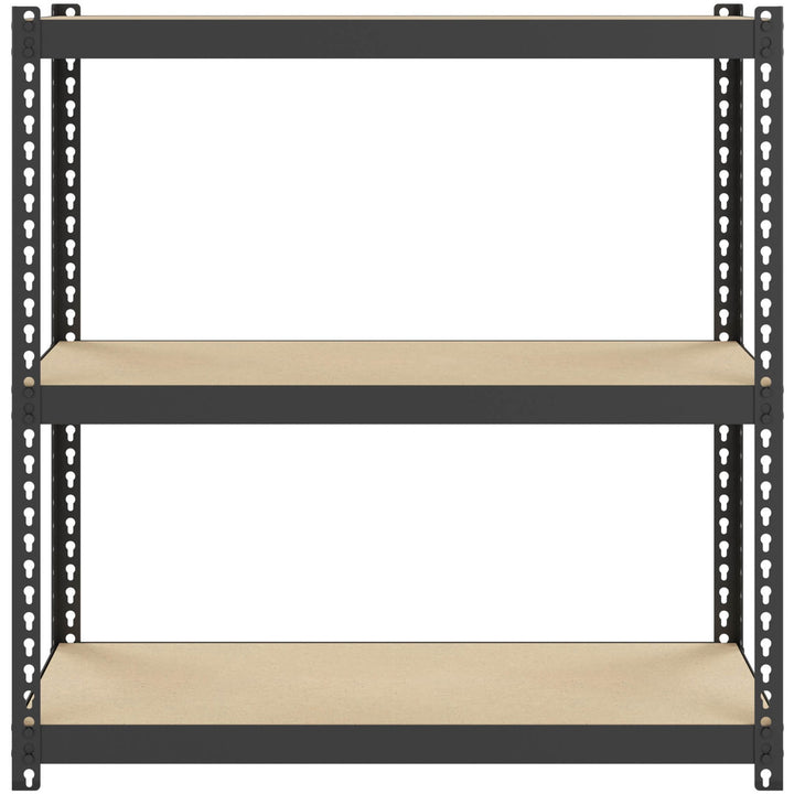 Image of Lorell Shelving, Riveted, Steel, 30"x12"x30", Black