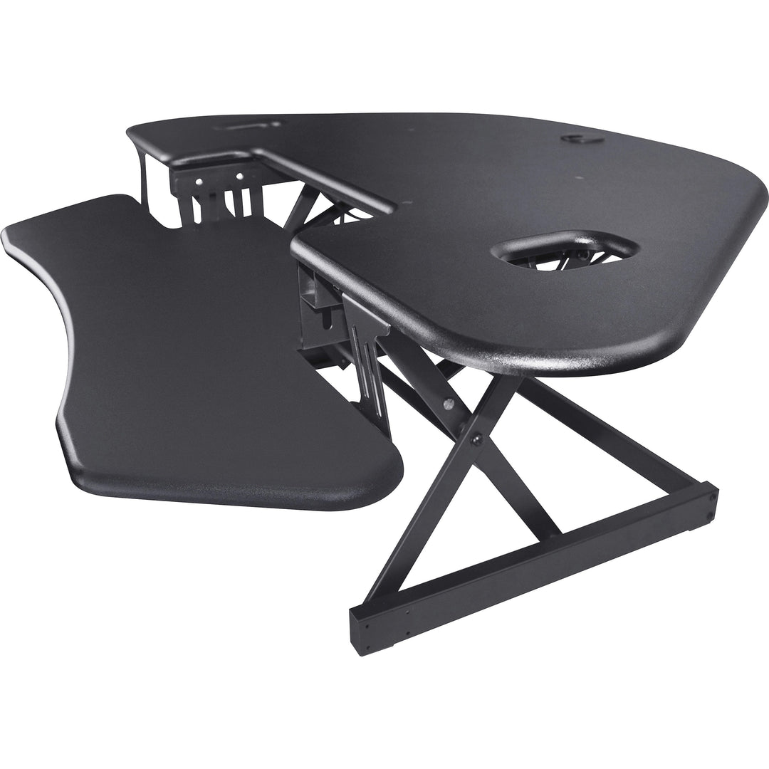 Image of Lorell Corner Desk Riser, Adjustable, 45-3/5"Wx31"Lx18-1/10"H, BK