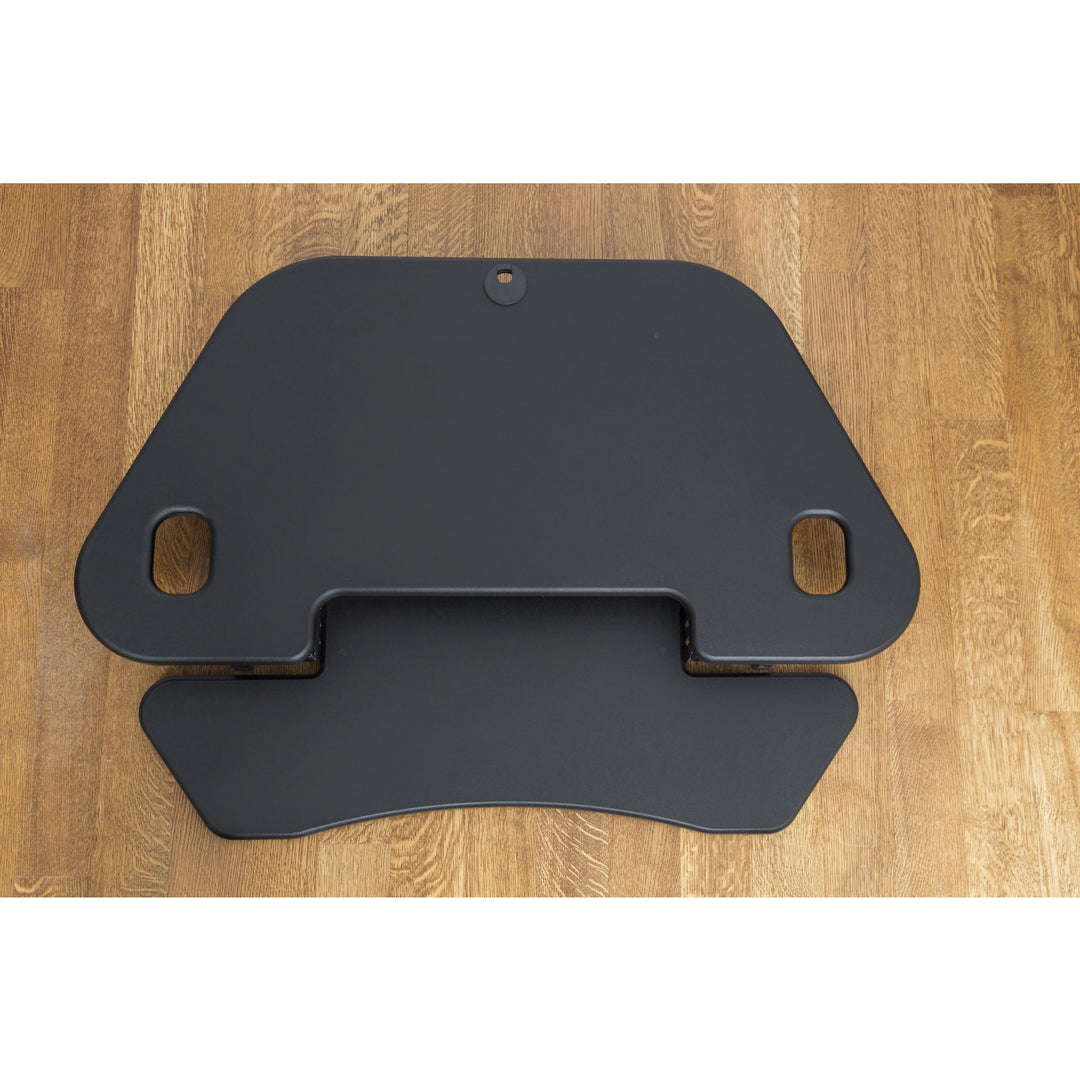 Image of Lorell Corner Desk Riser, Adjustable, 45-3/5"Wx31"Lx18-1/10"H, BK