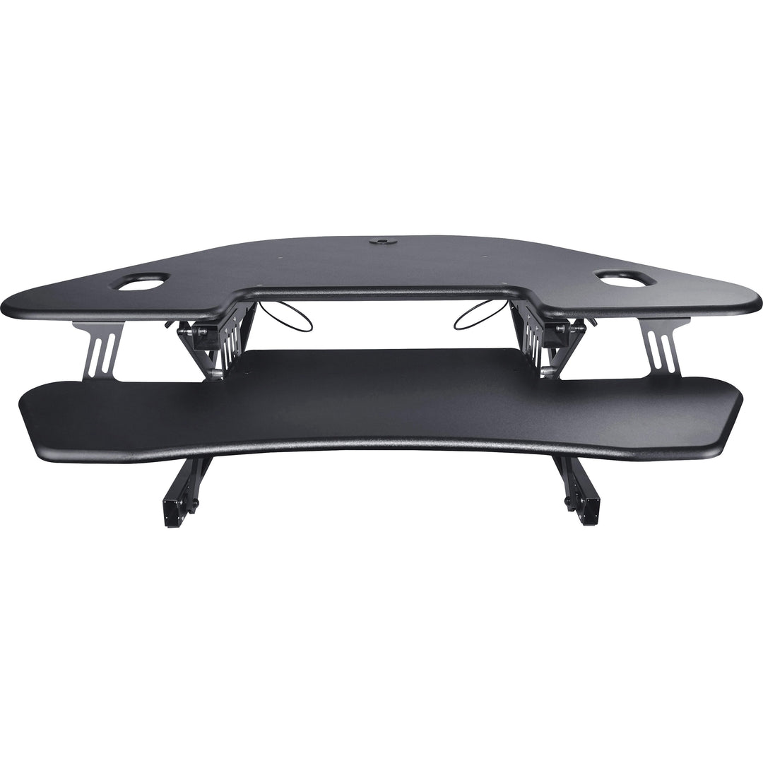 Image of Lorell Corner Desk Riser, Adjustable, 45-3/5"Wx31"Lx18-1/10"H, BK