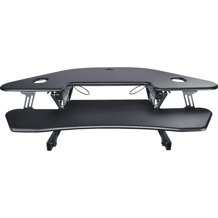 Image of Lorell Corner Desk Riser, Adjustable, 45-3/5"Wx31"Lx18-1/10"H, BK