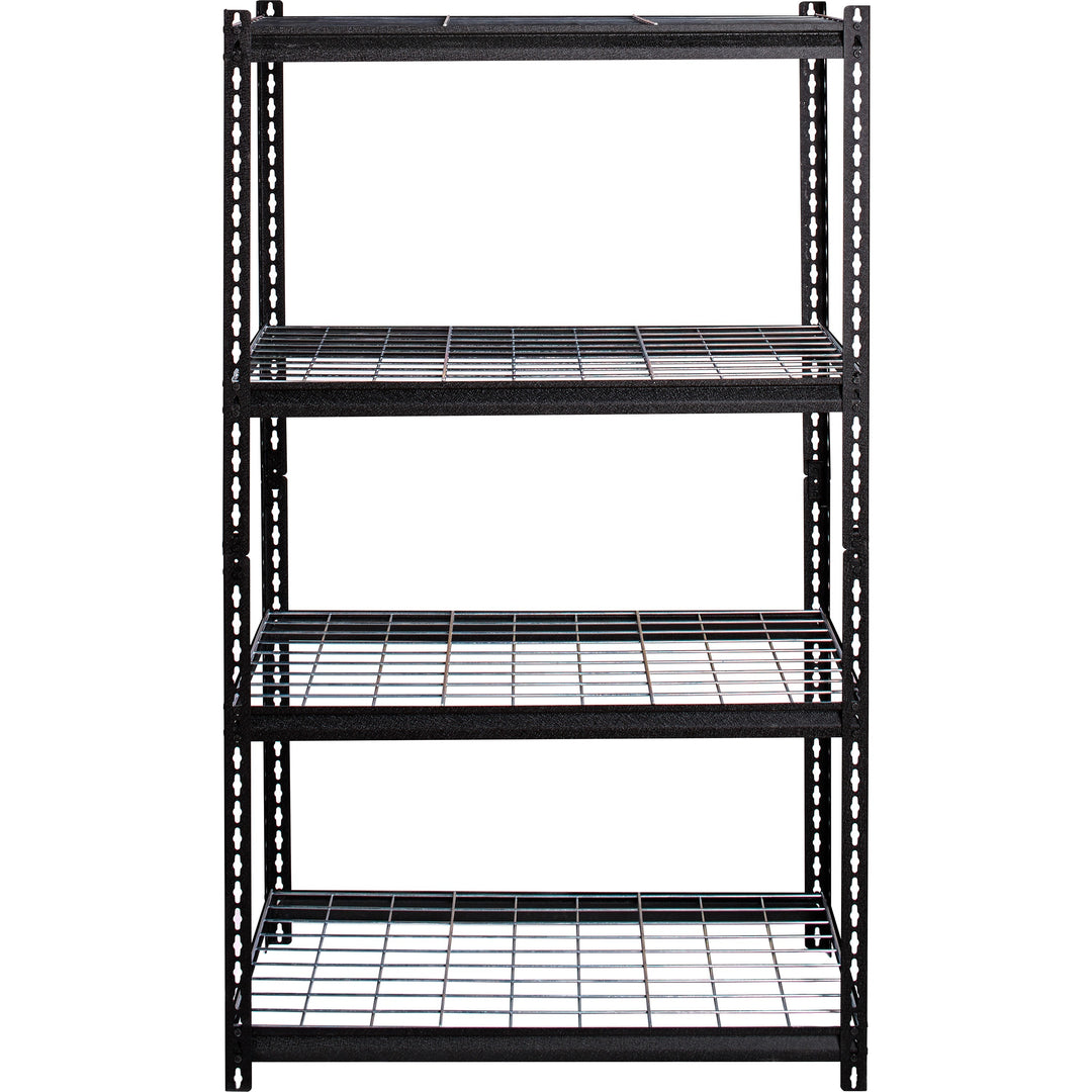 Image of Lorell Shelving, Wire, Boltless, 2300 lb. Cap, 36"x18"x60", Black