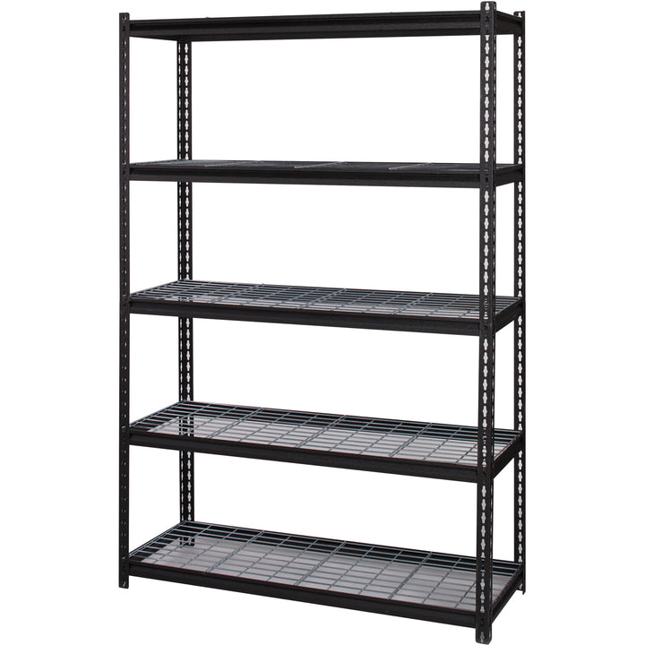 Image of Lorell Shelving, Wire, Boltless, 2300 lb. Cap, 48"x18"x72", Black
