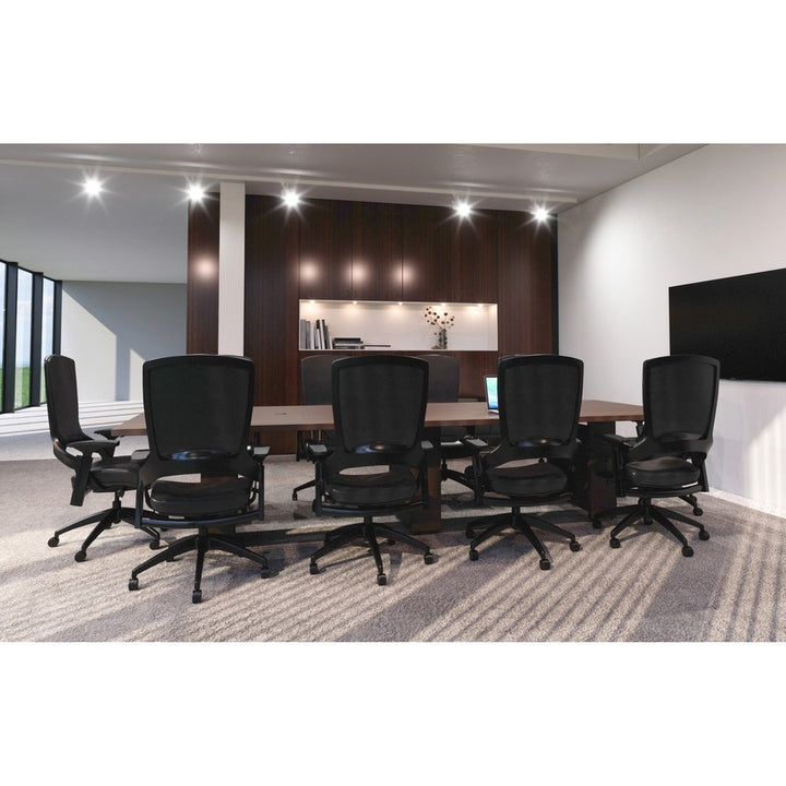 Image of Lorell Base, Slim, Laminate, 24"x8"x28", Mahogany