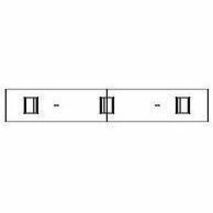 Image of Lorell Base w/Wire Management Door, 24"x8"x28", Mahogany