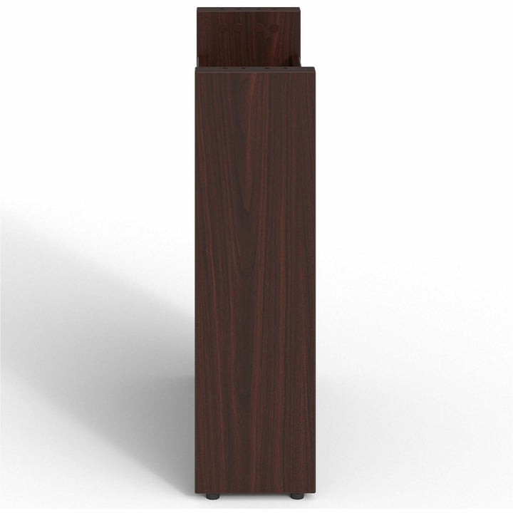 Image of Lorell Base w/Wire Management Door, 24"x8"x28", Mahogany