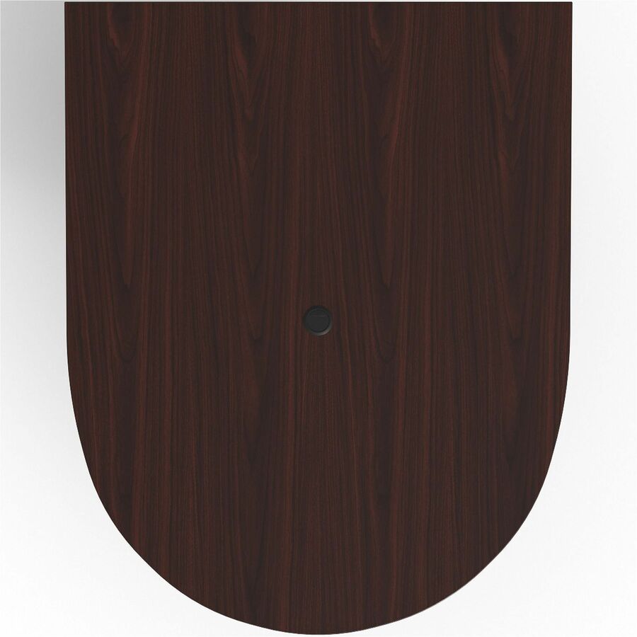 Image of Lorell Tabletop, Half-racetrack, Modular, 60"x48"x1-1/2", Mahogany