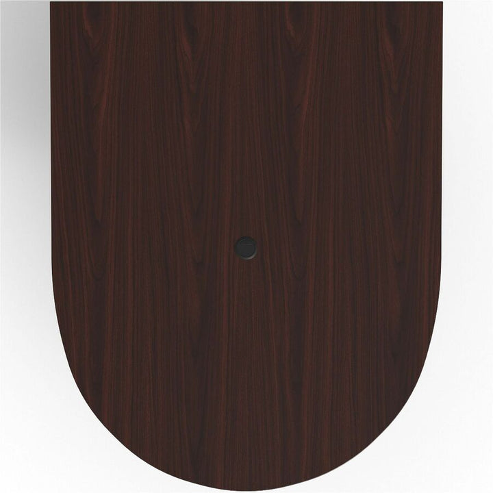 Image of Lorell Tabletop, Half-racetrack, Modular, 60"x48"x1-1/2", Mahogany
