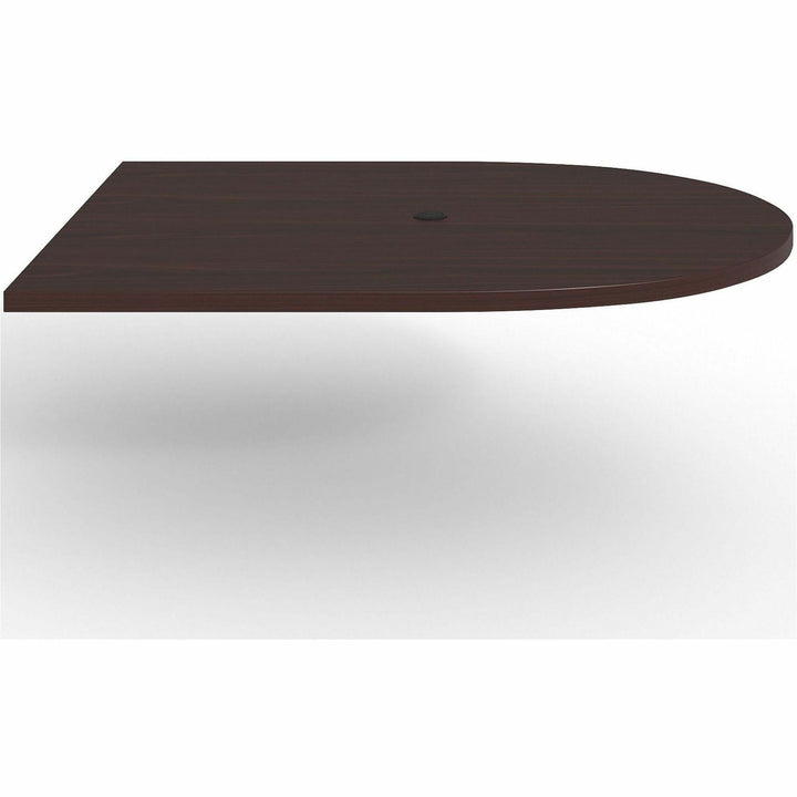 Image of Lorell Tabletop, Half-racetrack, Modular, 60"x48"x1-1/2", Mahogany