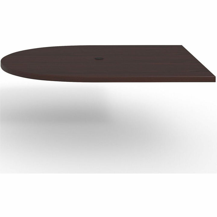 Image of Lorell Tabletop, Half-racetrack, Modular, 60"x48"x1-1/2", Mahogany