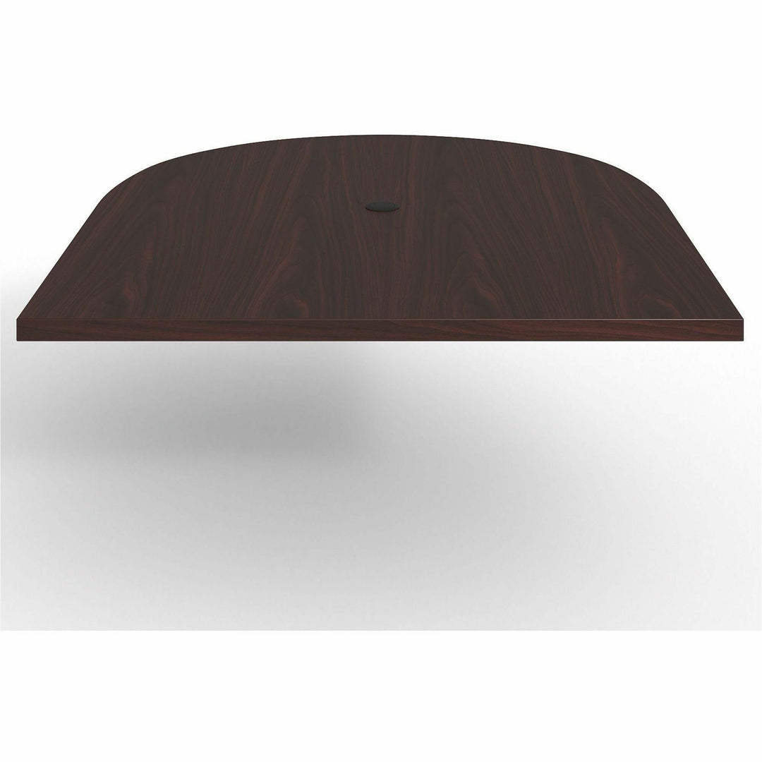Image of Lorell Tabletop, Half-racetrack, Modular, 60"x48"x1-1/2", Mahogany