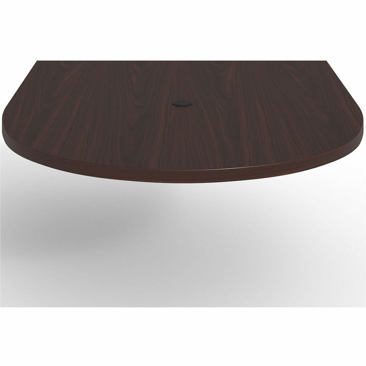 Image of Lorell Tabletop, Half-racetrack, Modular, 60"x48"x1-1/2", Mahogany