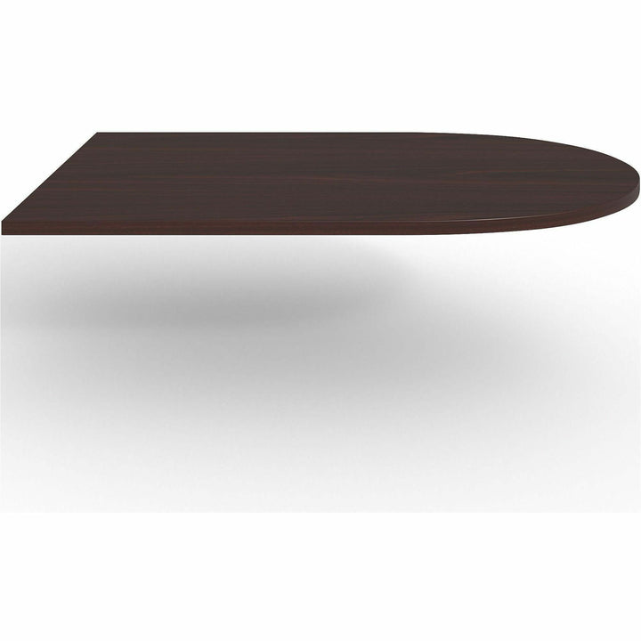 Image of Lorell Tabletop, Half-racetrack, Modular, 72"x48"x1-1/2", Mahogany