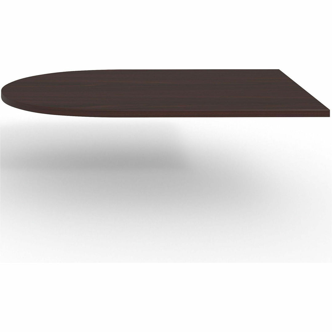 Image of Lorell Tabletop, Half-racetrack, Modular, 72"x48"x1-1/2", Mahogany