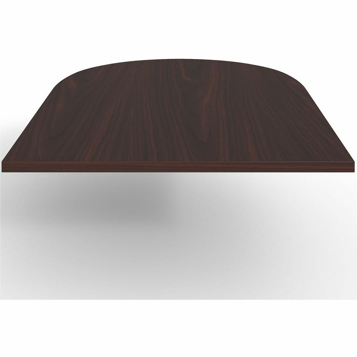 Image of Lorell Tabletop, Half-racetrack, Modular, 72"x48"x1-1/2", Mahogany