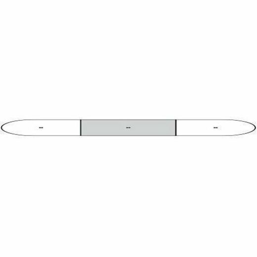 Image of Lorell Tabletop, Half-racetrack, Modular, 72"x48"x1-1/2", Mahogany