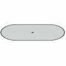Image of Lorell Tabletop, Half-racetrack, Modular, 72"x48"x1-1/2", Mahogany