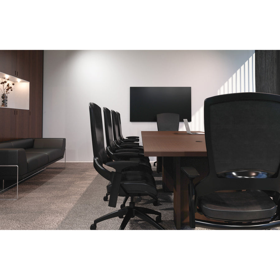 Image of Lorell Tabletop, Racetrack, Standalone, 96"x48"x1-1/2", Mahogany