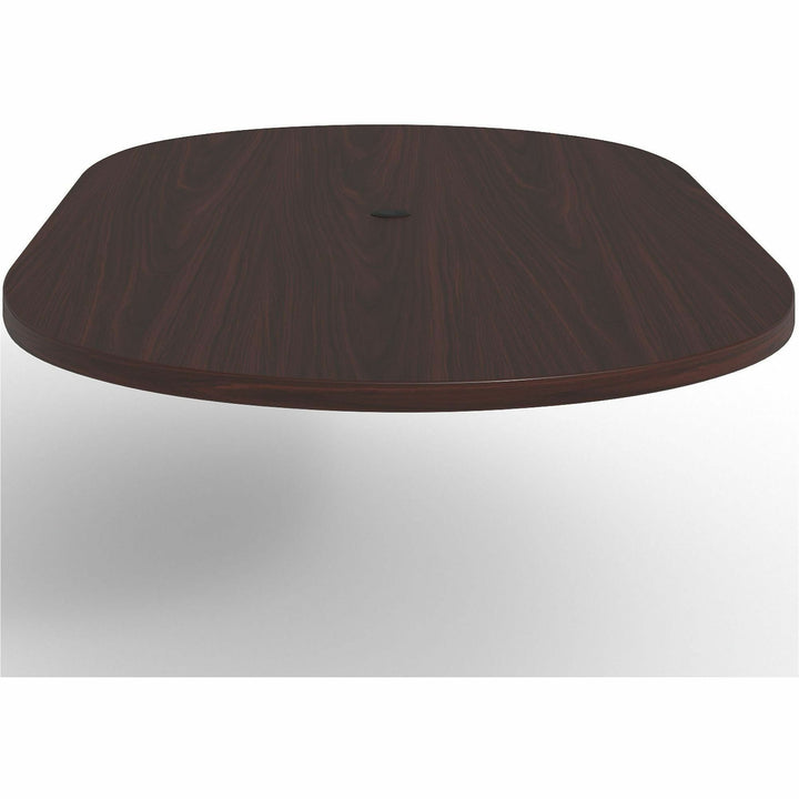 Image of Lorell Tabletop, Racetrack, Standalone, 96"x48"x1-1/2", Mahogany