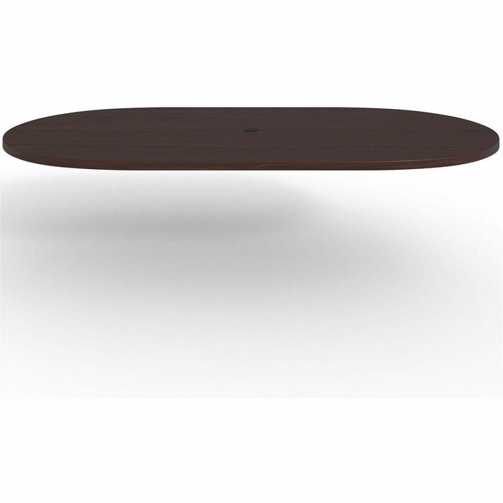 Image of Lorell Tabletop, Racetrack, Standalone, 96"x48"x1-1/2", Mahogany