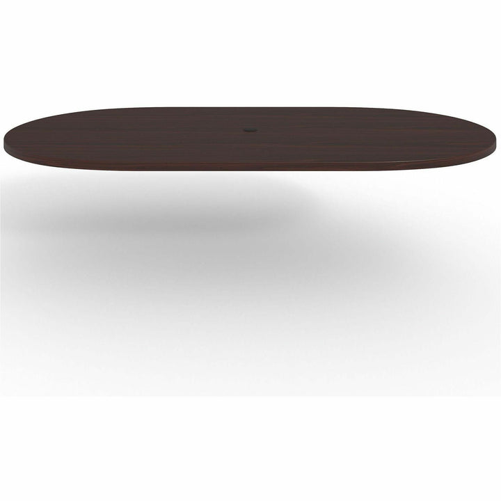 Image of Lorell Tabletop, Racetrack, Standalone, 96"x48"x1-1/2", Mahogany