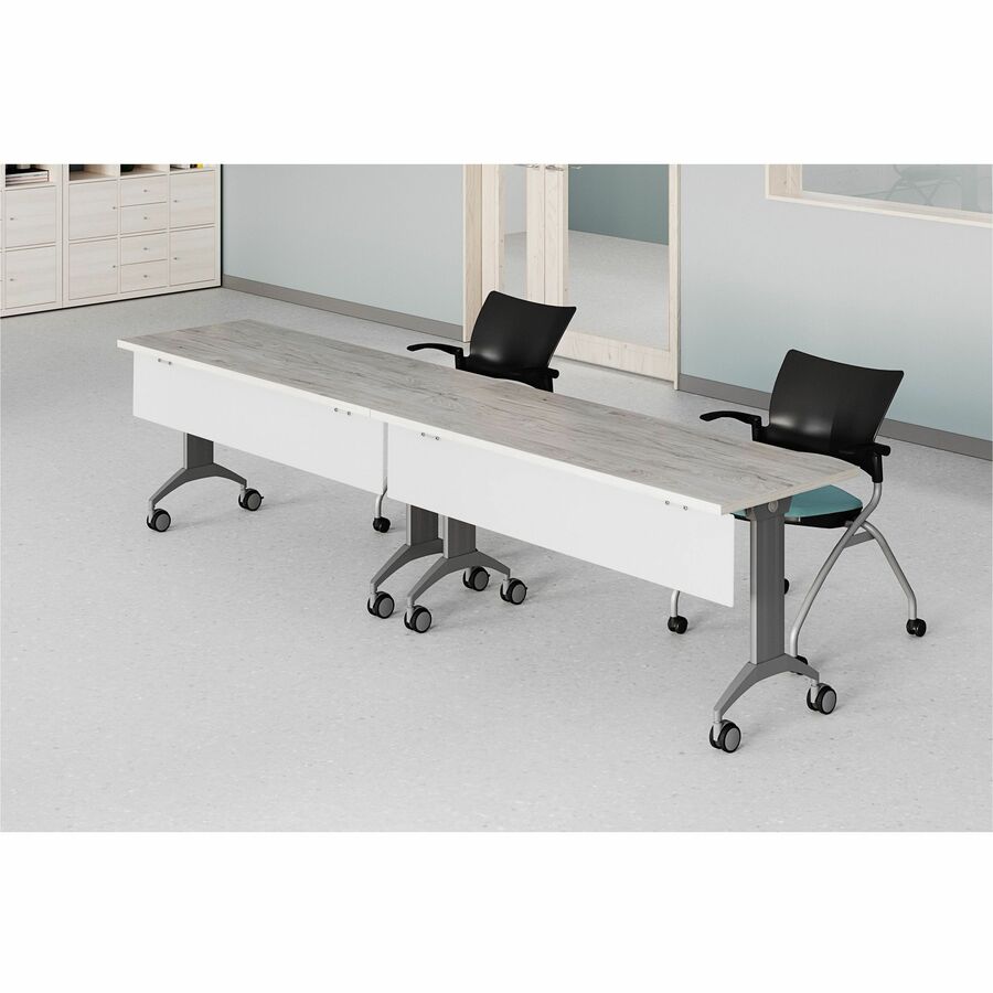 Image of Special-T SPAP1060 59" Tabletop Acrylite Modesty Panel, 59" L x 10" Height, Acrylic, Frosted White, 1 Each