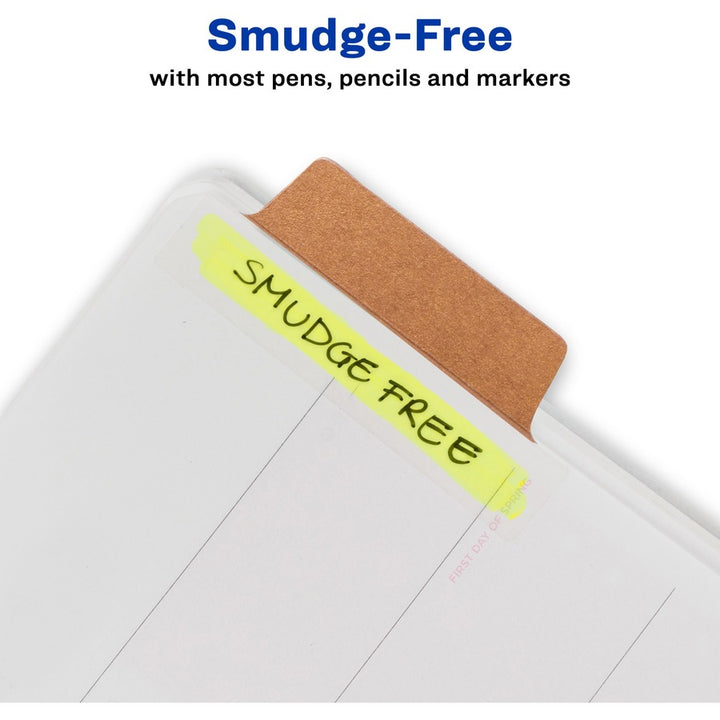 Image of Avery® Tabs, Repositionable, 2-Sided, 2-1/2"x1", 24/PK, Metallics