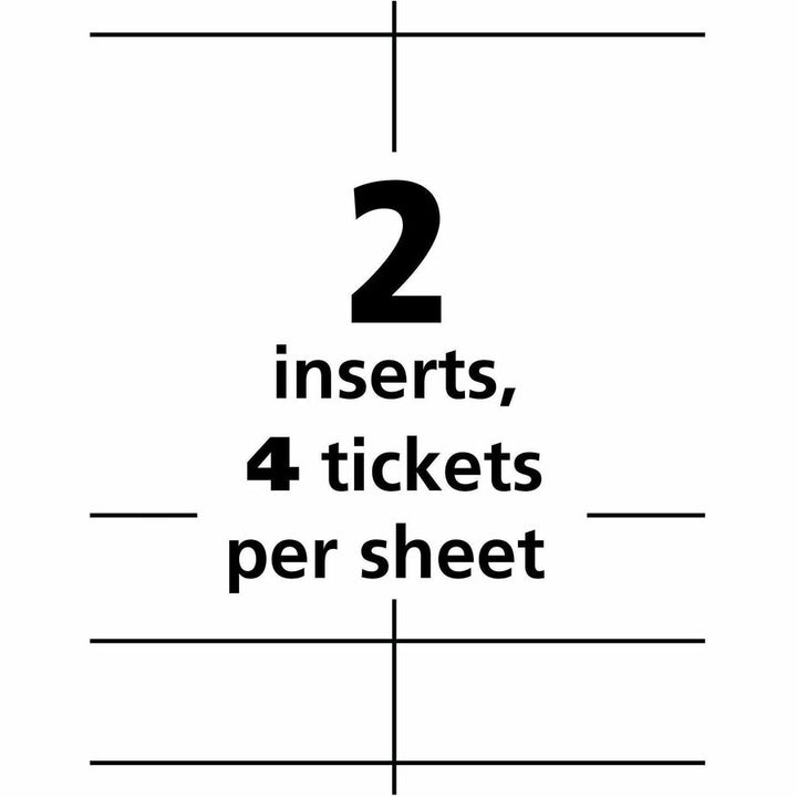Image of Avery® Name Badge Insert Refills, Vertical, 4 1/4 X 6, White, 100/pack