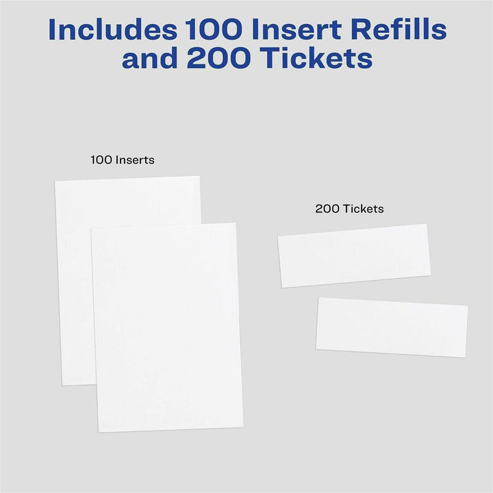 Image of Avery® 8522 Vertical Name Badge and Ticket Insertsfor Laser and Inkjet Printers