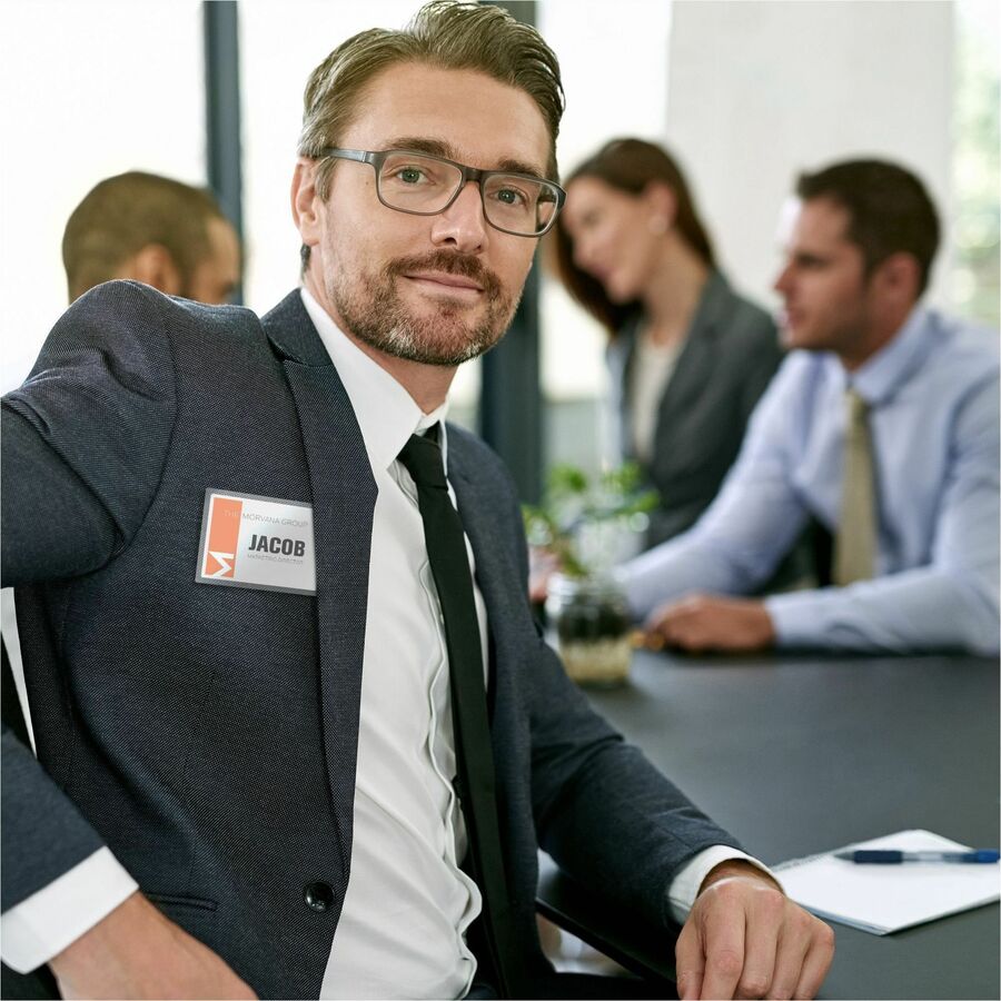 Image of Avery® Magnetic Style Name Badge Kit, Horizontal, 4 X 3, White, 24/pack