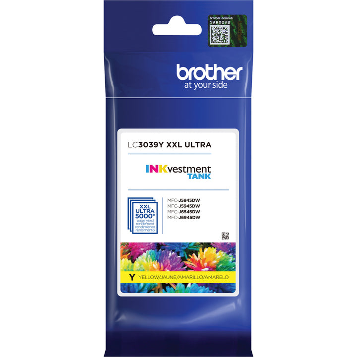 Image of Brother INKvestment LC3039Y Ink Cartridge, 5000 Pages, 1 Each