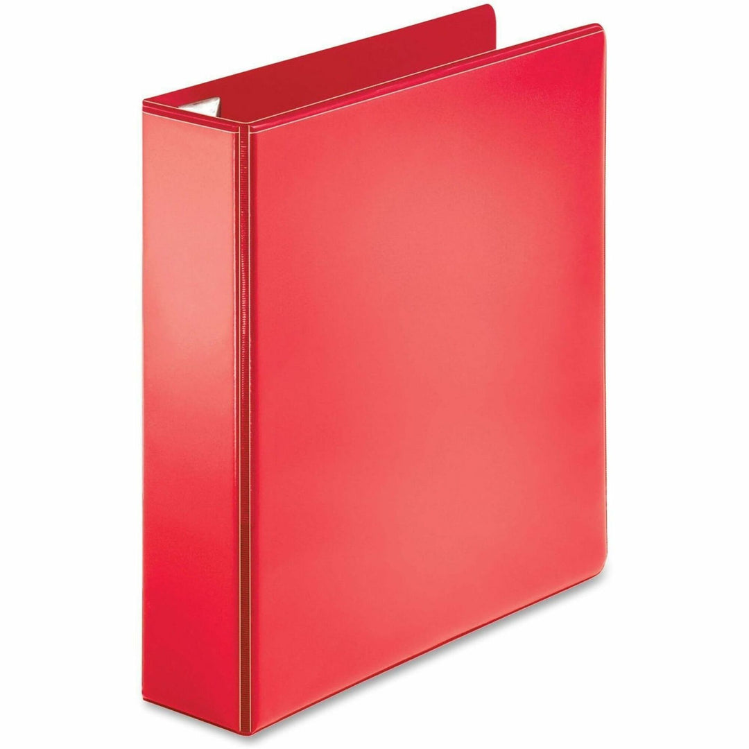 Image of Business Source View Binder, D-ring, 2" Capacity, 8-1/2"x11", Red