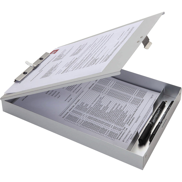 Image of Business Source Clipboard, Storage, 9-1/5"x1-1/2"x14", Silver