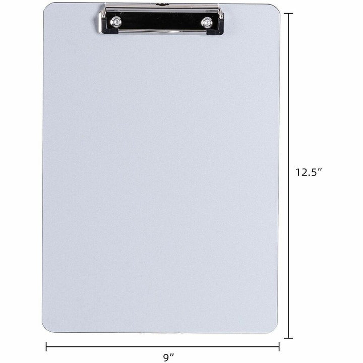 Image of Business Source Clipboard,1/2" Safety Clip,Plastic,12-2/5"x8-9/10"x1/10",SR
