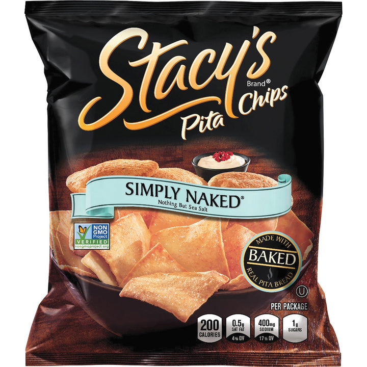 Image of Frito Lay Pita Chips, Simply Naked, 5-1/4"Wx1-1/2"Lx6-3/4"H, 24/BX, TN