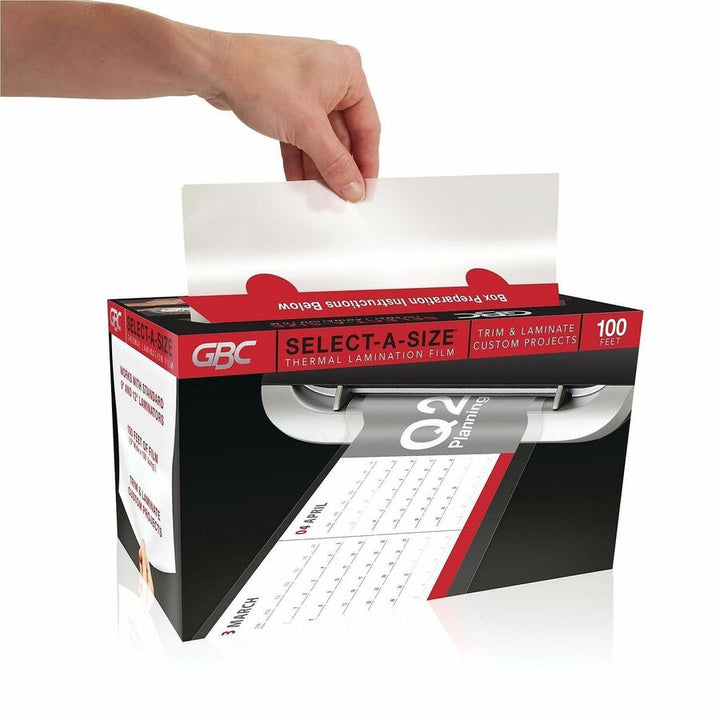 Image of GBC® Laminating Roll, Select-A-Size, 3 mil, 9"Wx100'L, Clear