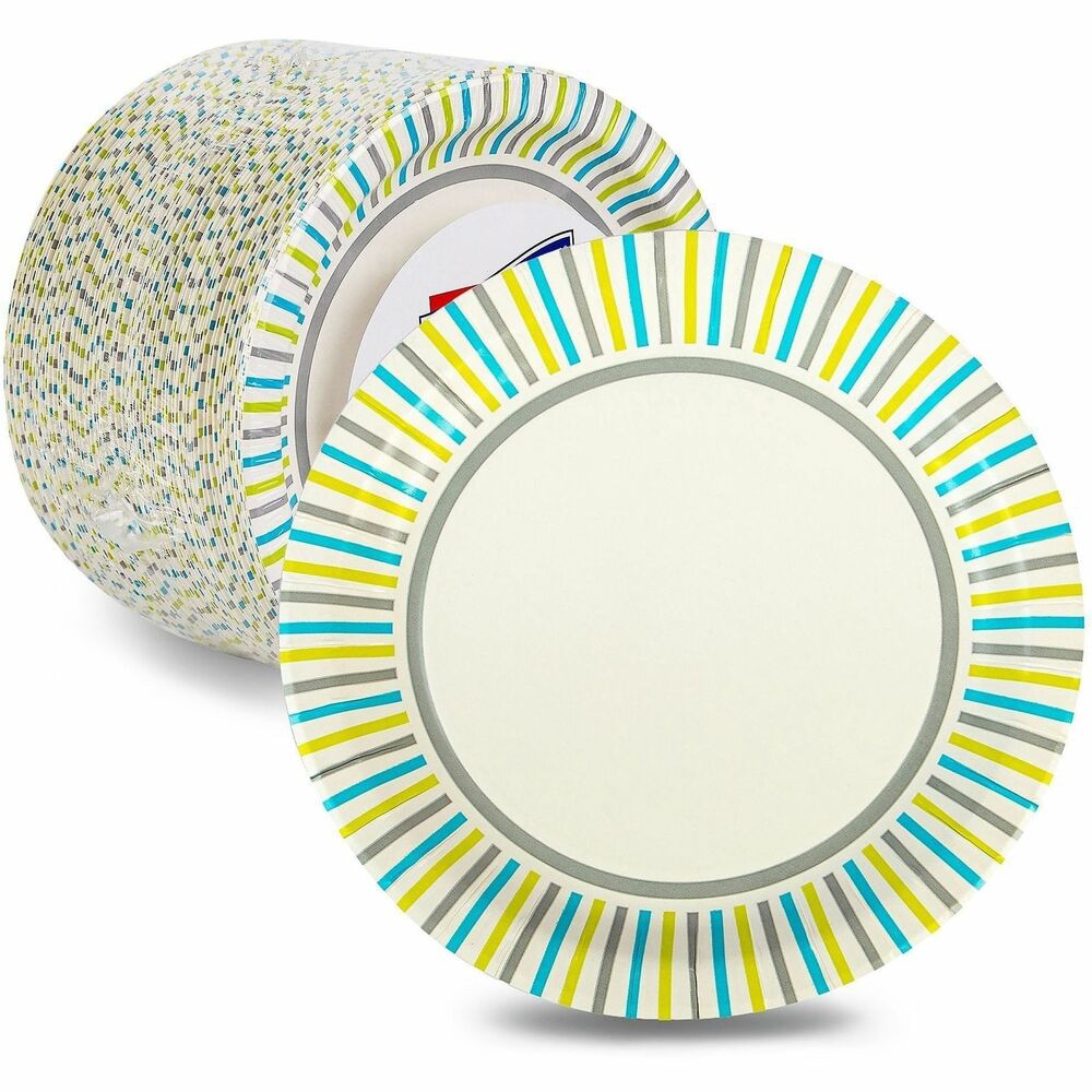 Image of Genuine Joe Paper Plates, Soak-Proof, 7" Round, 125/PK, MI