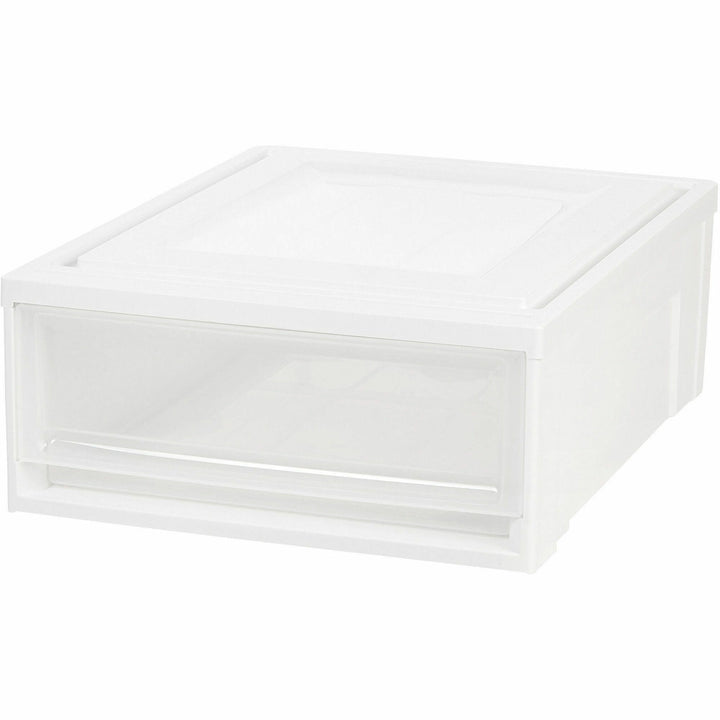 Image of Iris Stacking Drawer, 22QT, 15-3/4"Wx19-3/5"Lx7"H, 4/CT, White