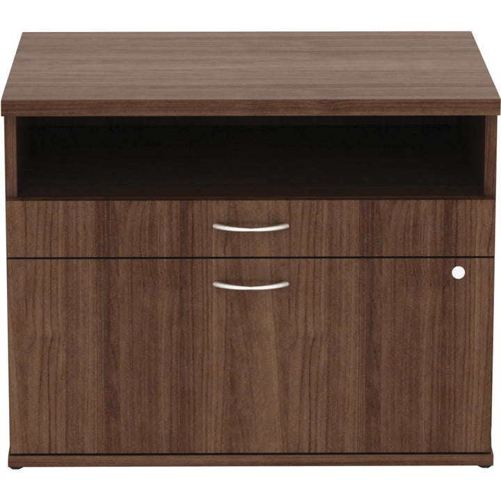 Image of Lorell File Cabinet Credenza, Open Shelf, 29-1/2"x22"x23-1/8", WT