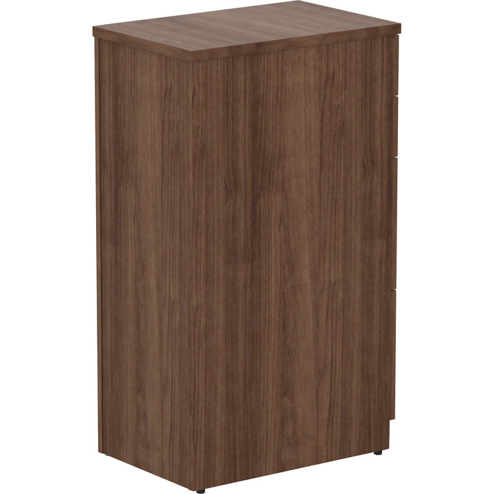 Image of Lorell File Cabinet, 4 Drawers, 15-1/2"x23-5/8"x40-3/8",Walnut