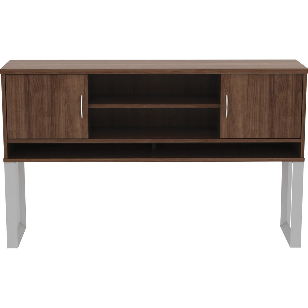 Image of Lorell Hutch, 2-piece Frame, 59"x15"x36", Walnut