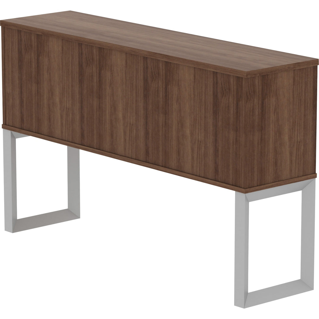 Image of Lorell Hutch, 2-piece Frame, 59"x15"x36", Walnut