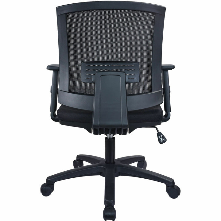 Image of Lorell Task Chair, Mid-Back, 24-1/2"Wx25-1/4"Lx42-1/2"H, Black
