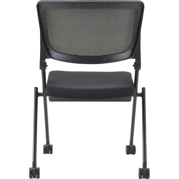 Image of Lorell Nesting Chairs, Mobile, 20-1/4"x22-7/8"x35-3/8", 2/CT, BK