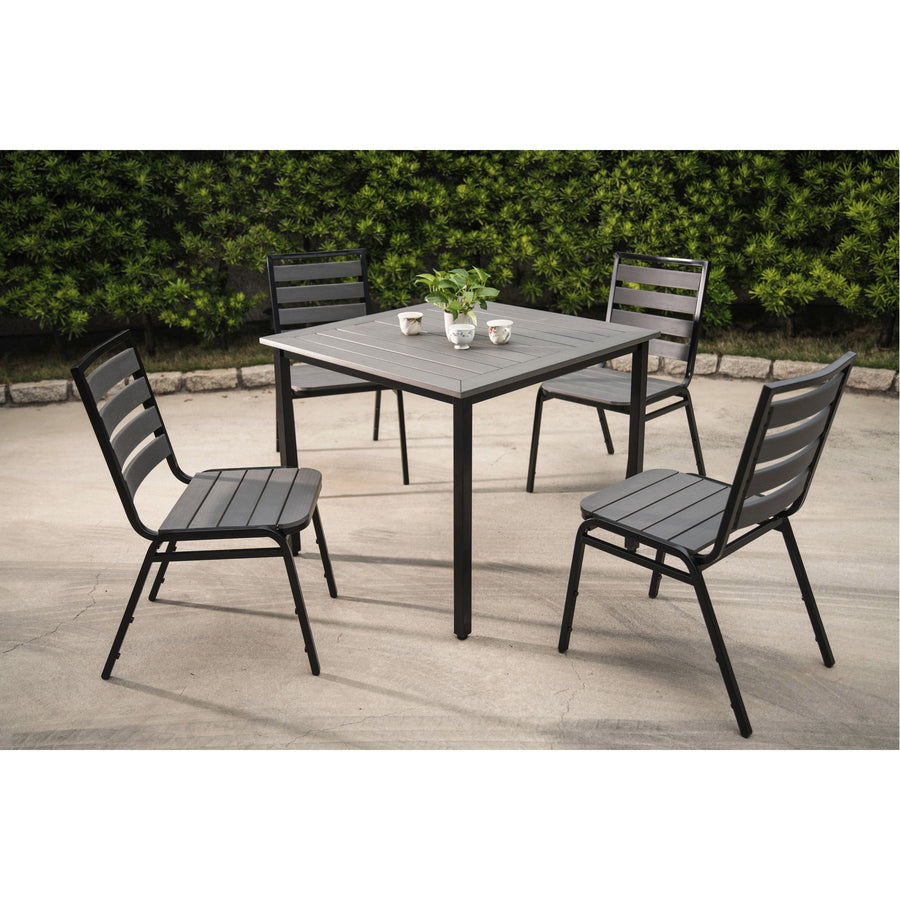 Image of Lorell 42686 Faux Wood Outdoor Table