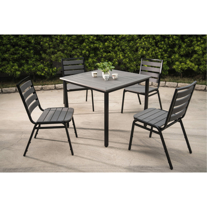 Image of Lorell 42686 Faux Wood Outdoor Table