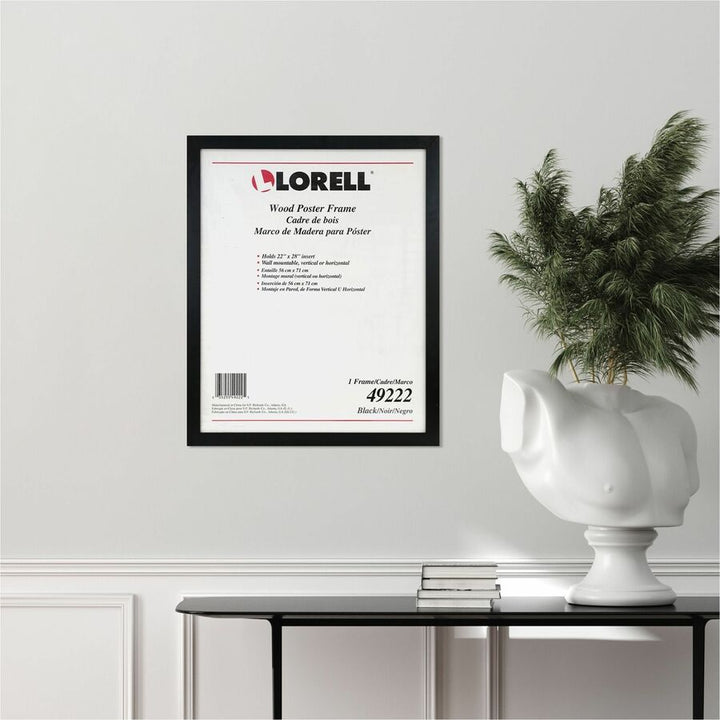 Image of Lorell Frame f/Posters,Vertical/Horizontal,Wood,22"x28",Black